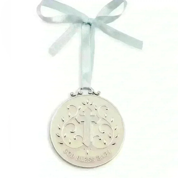 NIB God Bless Baby hanging keepsake medallion - Picture 3 of 3